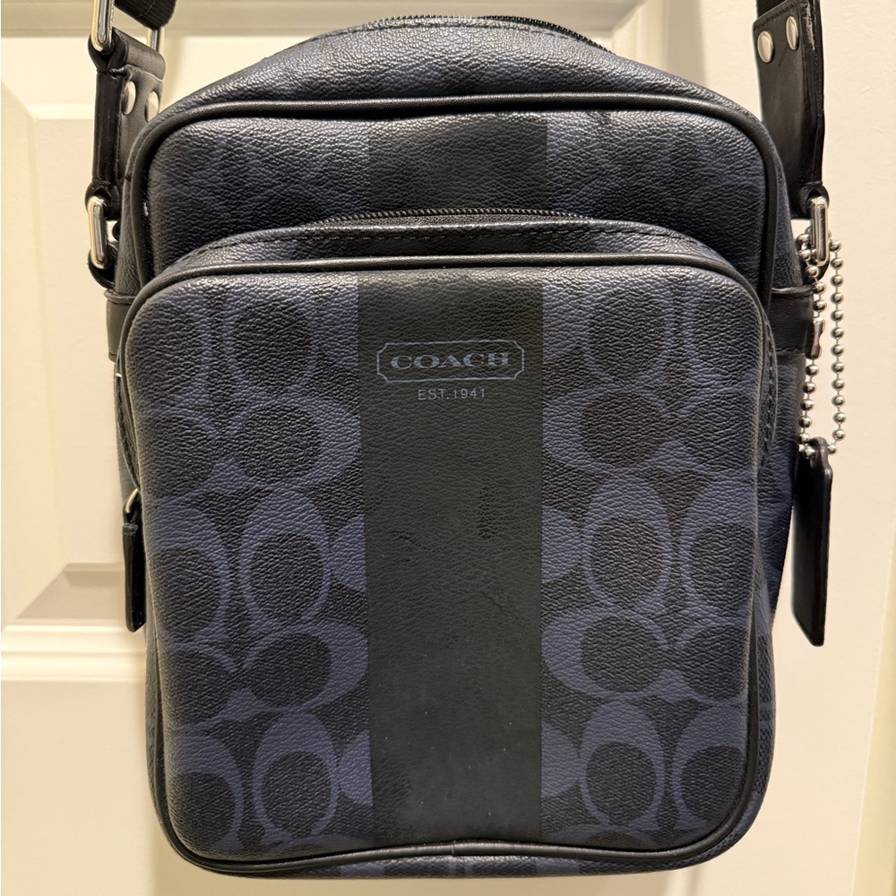 Dark Blue Coach Hip Bag